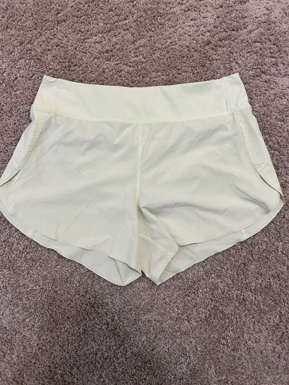 Athleta Women's Lime Green  Athletic Shorts - Versatile Workout Essential Sz L